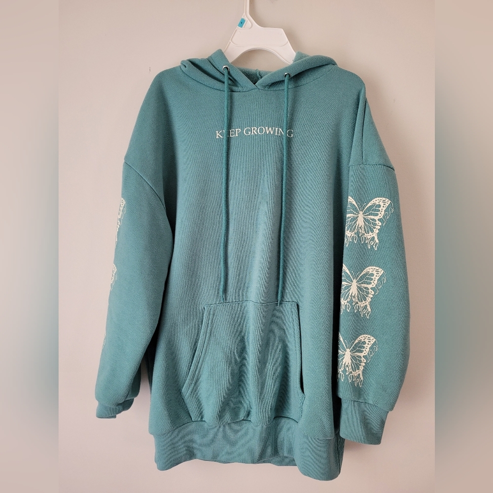 women oversized butterfly hoodie size S